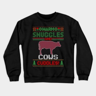 Funny Cow Ugly Christmas cow Crewneck Sweatshirt